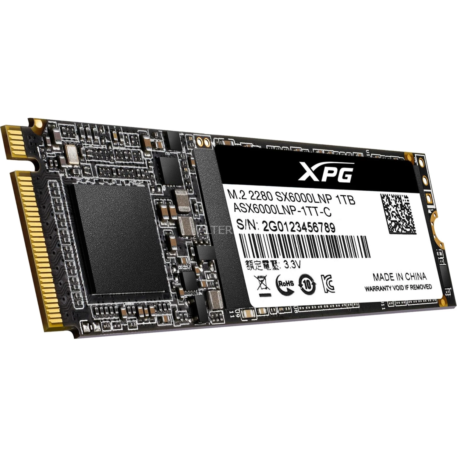 M.2 SSD ADATA XPG SX6000 Lite 1 TB, SSD (schwarz, PCIe 3.0 X4, NVMe 1.3, M.2 2280) 5 M.2 SSD ADATA XPG SX6000 Lite 1 TB, SSD (schwarz, PCIe 3.0 X4, NVMe 1.3, M.2 2280) – Bild 3