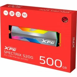 M.2 SSD ADATA XPG Spectrix S20G 500 GB, SSD (aluminium, PCIe 3.0 X4, NVMe, M.2 2280) -SSD Festplatten Verkäufe ADATA XPG Spectrix S20G 500 GB SSD@@1710439 4