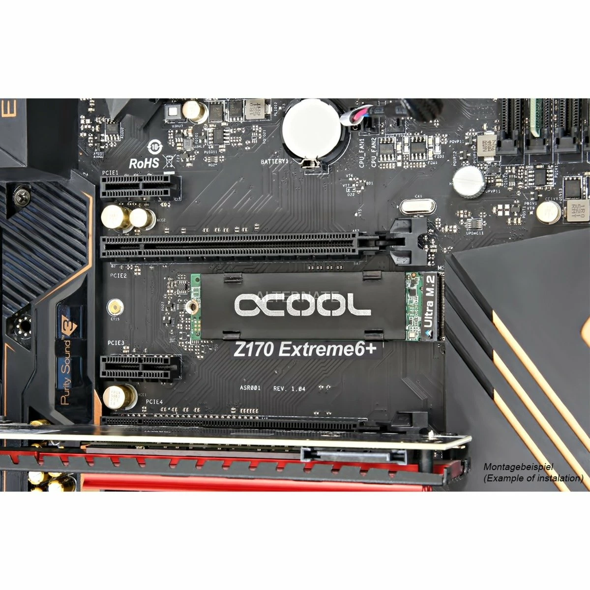 Festplattenkühler Alphacool HDX - M.2 SSD M01 - 80mm, Kühlung (schwarz) 7 Festplattenkühler Alphacool HDX - M.2 SSD M01 - 80mm, Kühlung (schwarz) – Bild 5