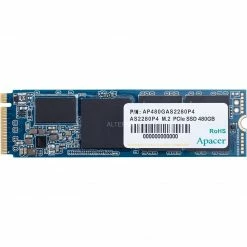 M.2 SSD Apacer AS2280P4 480 GB, SSD (PCIe 3.0 X4, NVMe 1.3, M.2 2280)