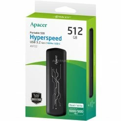 Apacer AS722 512 GB, Externe SSD (schwarz, USB-C 3.2 Gen 2) -SSD Festplatten Verkäufe Apacer AS722 512 GB Externe SSD@@1857768 4