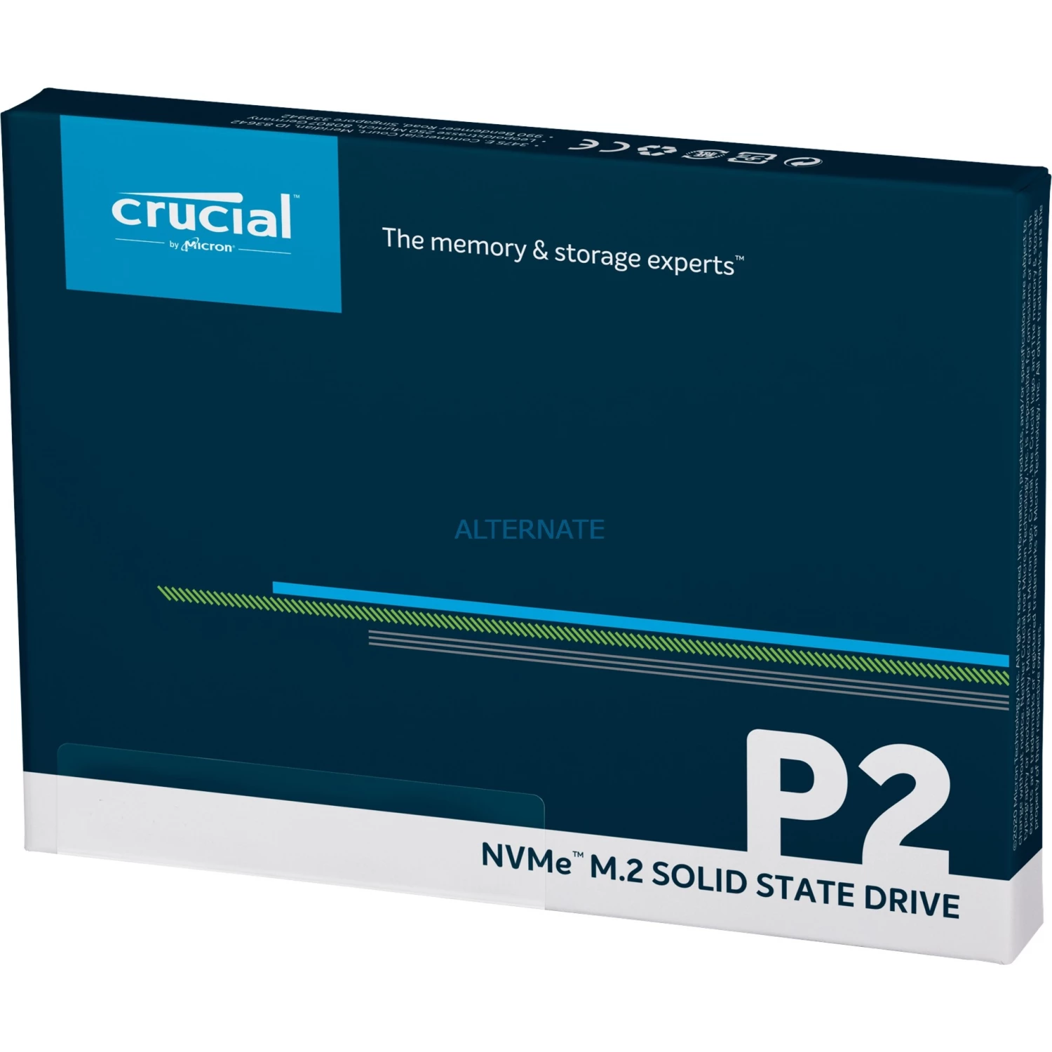 M.2 SSD Crucial P2 1 TB, SSD (PCIe 3.0 X4, NVMe, M.2 2280) 5 M.2 SSD Crucial P2 1 TB, SSD (PCIe 3.0 X4, NVMe, M.2 2280) – Bild 3
