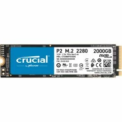 M.2 SSD Crucial P2 2 TB, SSD (PCIe 3.0 X4, NVMe, M.2 2280)