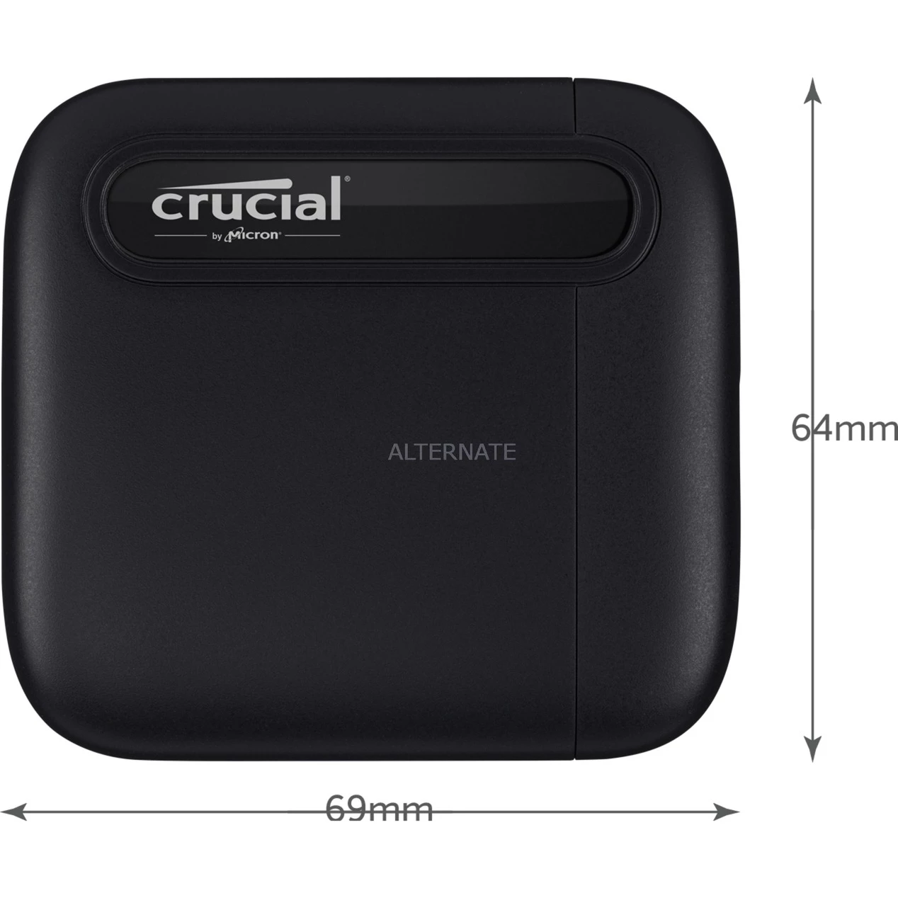Crucial X6 Portable SSD 4 TB, Externe SSD (schwarz, USB-C 3.2 Gen 2 (10 Gbit/s)) 7 Crucial X6 Portable SSD 4 TB, Externe SSD (schwarz, USB-C 3.2 Gen 2 (10 Gbit/s)) – Bild 5