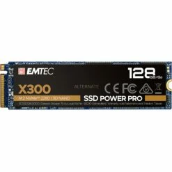 M.2 SSD Emtec X300 M2 SSD Power Pro 128 GB (PCIe 3.0 X4, NVMe, M.2 2280)
