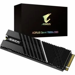PS5 SSDs GIGABYTE AORUS Gen4 7000s 2 TB, SSD (schwarz, PCIe 4.0 X4, NVMe 1.4, M.2 2280)