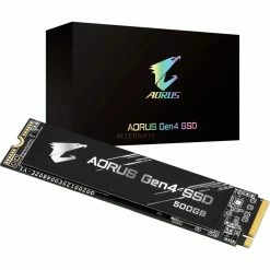 M.2 SSD GIGABYTE AORUS Gen4 SSD 500 GB (schwarz, PCIe 4.0 X4, NVMe 1.3, M.2 2280)