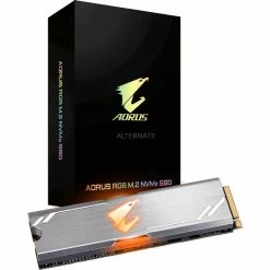 M.2 SSD GIGABYTE AORUS RGB M.2 NVMe 256 GB, SSD (PCIe 3.0 X4, NVMe 1.3, M.2 2280)