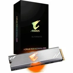 M.2 SSD GIGABYTE AORUS RGB M.2 NVMe 512 GB, SSD (PCIe 3.0 X4, NVMe 1.3, M.2 2280)