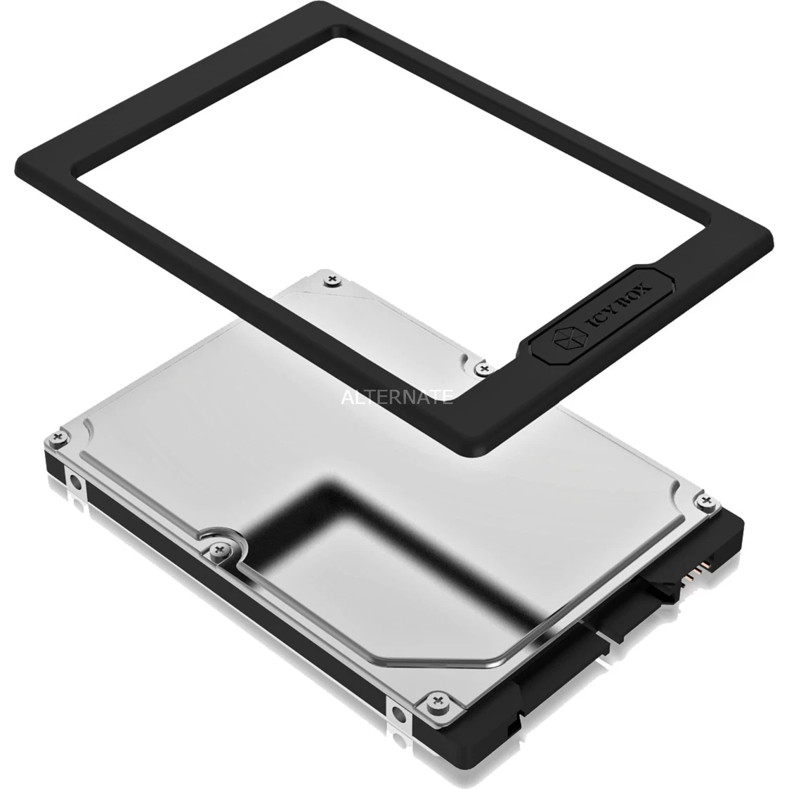 SSD Zubehör ICY BOX IB-AC729, Einbaurahmen (schwarz, Bauhöhe-Adapterrahmen) 5 SSD Zubehör ICY BOX IB-AC729, Einbaurahmen (schwarz, Bauhöhe-Adapterrahmen) – Bild 3