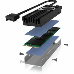 SSD Zubehör ICY BOX IB-M2HSF-703, Kühlkörper (schwarz) -SSD Festplatten Verkäufe ICY BOX IB M2HSF 703 K hlk rper@@1688442 4