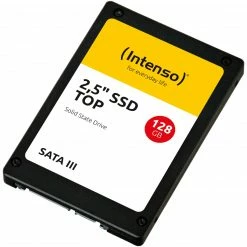 SATA SSD Intenso TOP SSD 128 GB (schwarz, SATA 6 Gb/s, 2,5", Bulk)