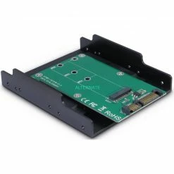 SSD Zubehör Inter-Tech KT001B, Einbaurahmen (schwarz, M.2 Auf 3,5")