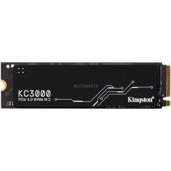 M.2 SSD Kingston KC3000 1024 GB, SSD (schwarz, PCIe 4.0 X4, NVMe, M.2 2280)