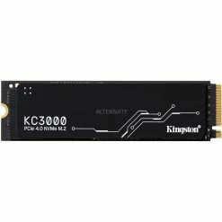 M.2 SSD Kingston KC3000 2048 GB, SSD (schwarz, PCIe 4.0 X4, NVMe, M.2 2280)