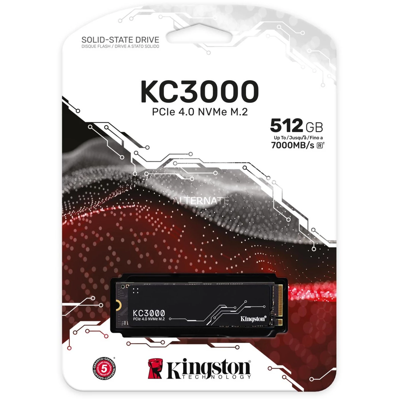 M.2 SSD Kingston KC3000 512 GB, SSD (schwarz, PCIe 4.0 X4, NVMe, M.2 2280) 5 M.2 SSD Kingston KC3000 512 GB, SSD (schwarz, PCIe 4.0 X4, NVMe, M.2 2280) – Bild 3