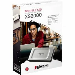 Kingston XS2000 Portable SSD 4 TB, Externe SSD (silber/schwarz, USB-C 3.2 Gen 2x2 (20 Gbit/s)) -SSD Festplatten Verkäufe Kingston XS2000 Portable SSD 4 TB Externe SSD@@1846745 5