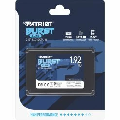 SATA SSD Patriot Burst Elite 1,92 TB, SSD (schwarz, SATA 6 Gb/s, 2,5") -SSD Festplatten Verkäufe Patriot Burst Elite 1 92 TB SSD@@1712152 3