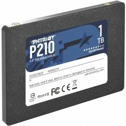 SATA SSD Patriot P210 1 TB, SSD (schwarz, SATA 6 Gb/s, 2,5")