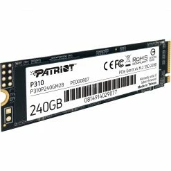 M.2 SSD Patriot P310 240 GB, SSD (PCIe 3.0 X4, NVMe 1.3, M.2 2280)