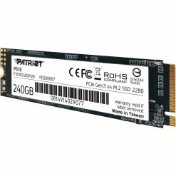 M.2 SSD Patriot P310 240 GB, SSD (PCIe 3.0 X4, NVMe 1.3, M.2 2280) -SSD Festplatten Verkäufe Patriot P310 240 GB SSD@@1818040 2