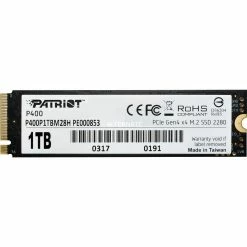 M.2 SSD Patriot P400 1 TB, SSD (schwarz/weiß, PCIe 4.0 X4, NVMe 1.3, M.2 2280) -SSD Festplatten Verkäufe Patriot P400 1 TB SSD@@1805518 4