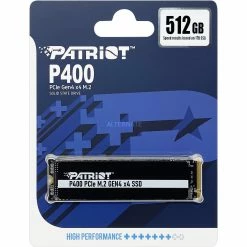 M.2 SSD Patriot P400 512 GB, SSD (schwarz/weiß, PCIe 4.0 X4, NVMe 1.3, M.2 2280) -SSD Festplatten Verkäufe Patriot P400 512 GB SSD@@1805523 5