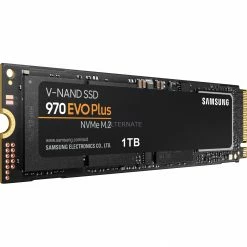 M.2 SSD SAMSUNG 970 EVO Plus 1 TB, SSD (schwarz, PCIe 3.0 X4, NVMe 1.3, M.2 2280, Intern)