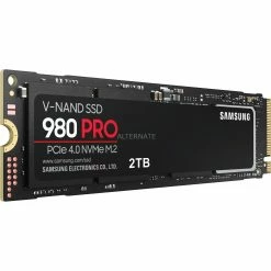 M.2 SSD SAMSUNG 980 PRO 2 TB, SSD (PCIe 4.0 X4, NVMe 1.3c, M.2 2280, Intern)