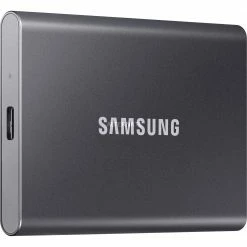 SAMSUNG Portable SSD T7 1TB, Externe SSD (grau, USB-C 3.2 Gen 2 (10 Gbit/s), Extern)