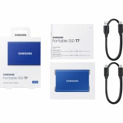 SAMSUNG Portable SSD T7 500GB, Externe SSD (blau, USB-C 3.2 Gen 2 (10 Gbit/s), Extern) -SSD Festplatten Verkäufe SAMSUNG Portable SSD T7 500GB Externe SSD@@imjm4e07 34