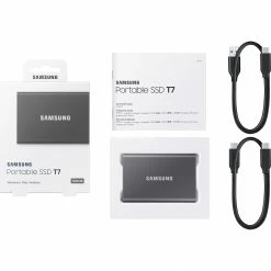 SAMSUNG Portable SSD T7 500GB, Externe SSD (grau, USB-C 3.2 Gen 2 (10 Gbit/s), Extern) -SSD Festplatten Verkäufe SAMSUNG Portable SSD T7 500GB Externe SSD@@imjm4e09 34