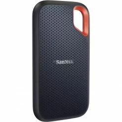 SanDisk Extreme Portable SSD V2 4 TB, Externe SSD (schwarz/orange, USB-C 3.2 Gen 2 (10 Gbit/s))