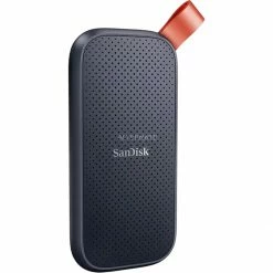 SanDisk Portable SSD 1 TB, Externe SSD (schwarz/orange, USB-C 3.2 Gen 2 (10 Gbit/s))