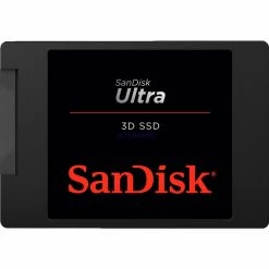 SATA SSD SanDisk Ultra 3D 4 TB, SSD (schwarz, SATA 6 Gb/s, 2,5")
