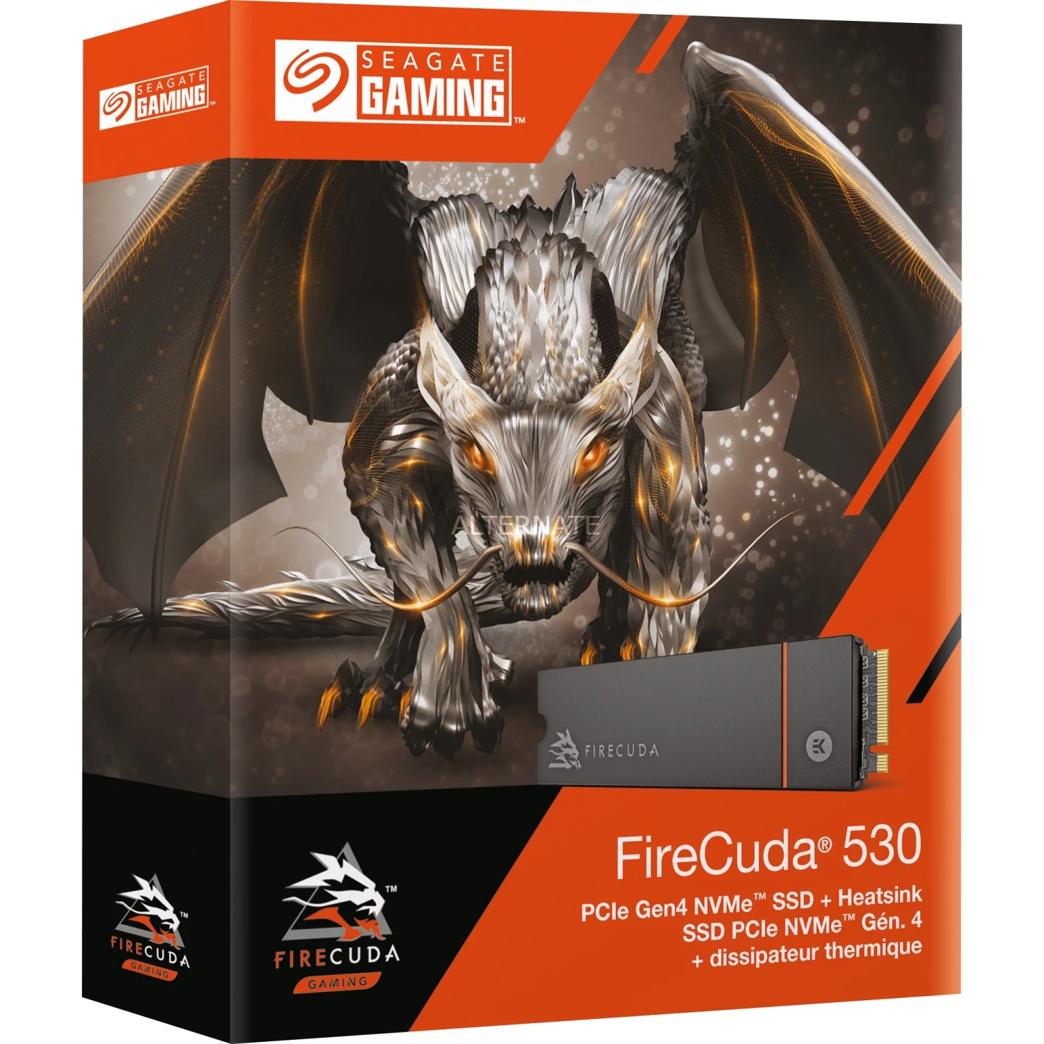 PS5 SSDs Seagate FireCuda 530 1 TB Mit Kühlkörper, SSD (schwarz, PCIe 4.0 X4, NVMe 1.4, M.2 2280) – Bild 3