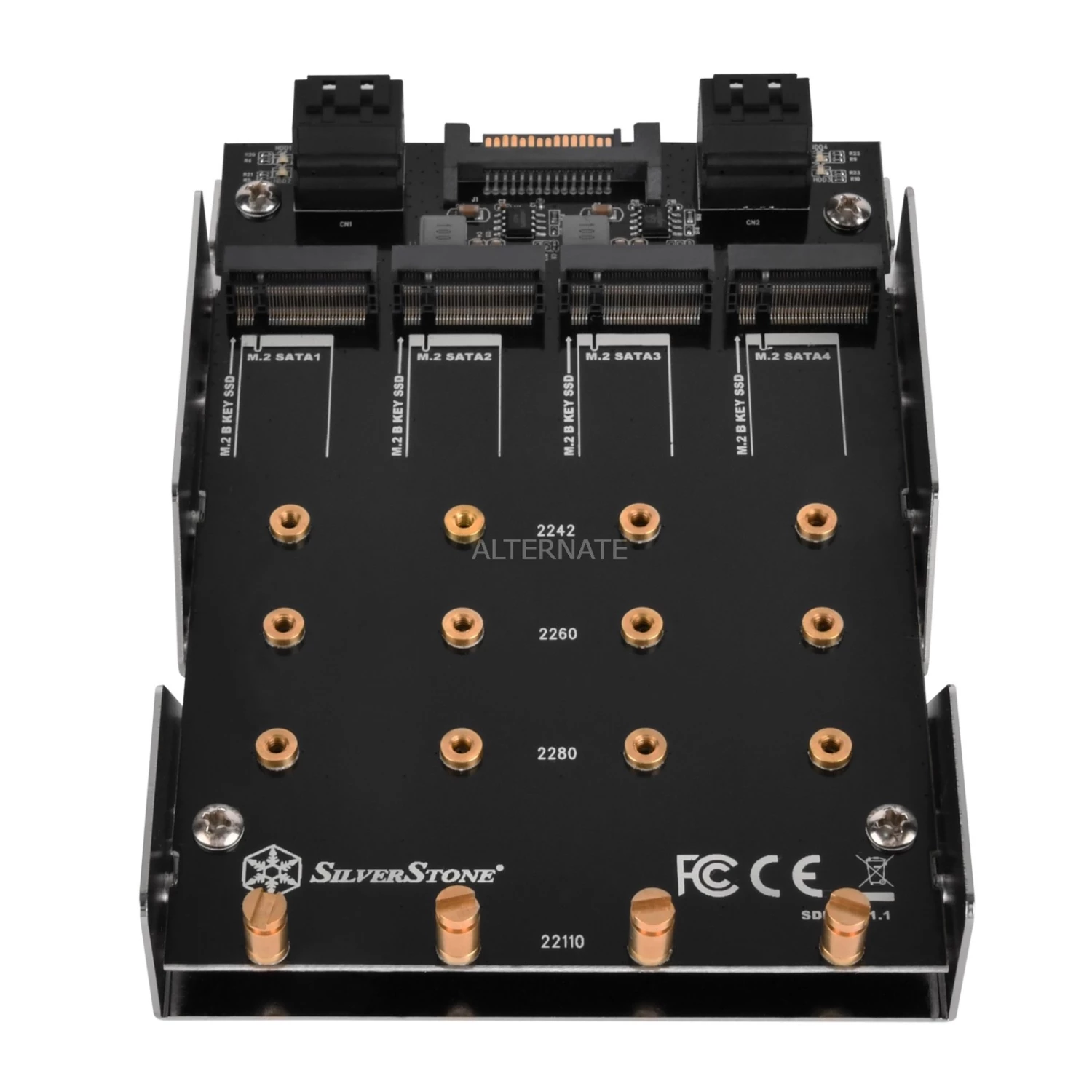 SSD Zubehör SilverStone SST-SDP11, Einbaurahmen (silber) 5 SSD Zubehör SilverStone SST-SDP11, Einbaurahmen (silber) – Bild 3