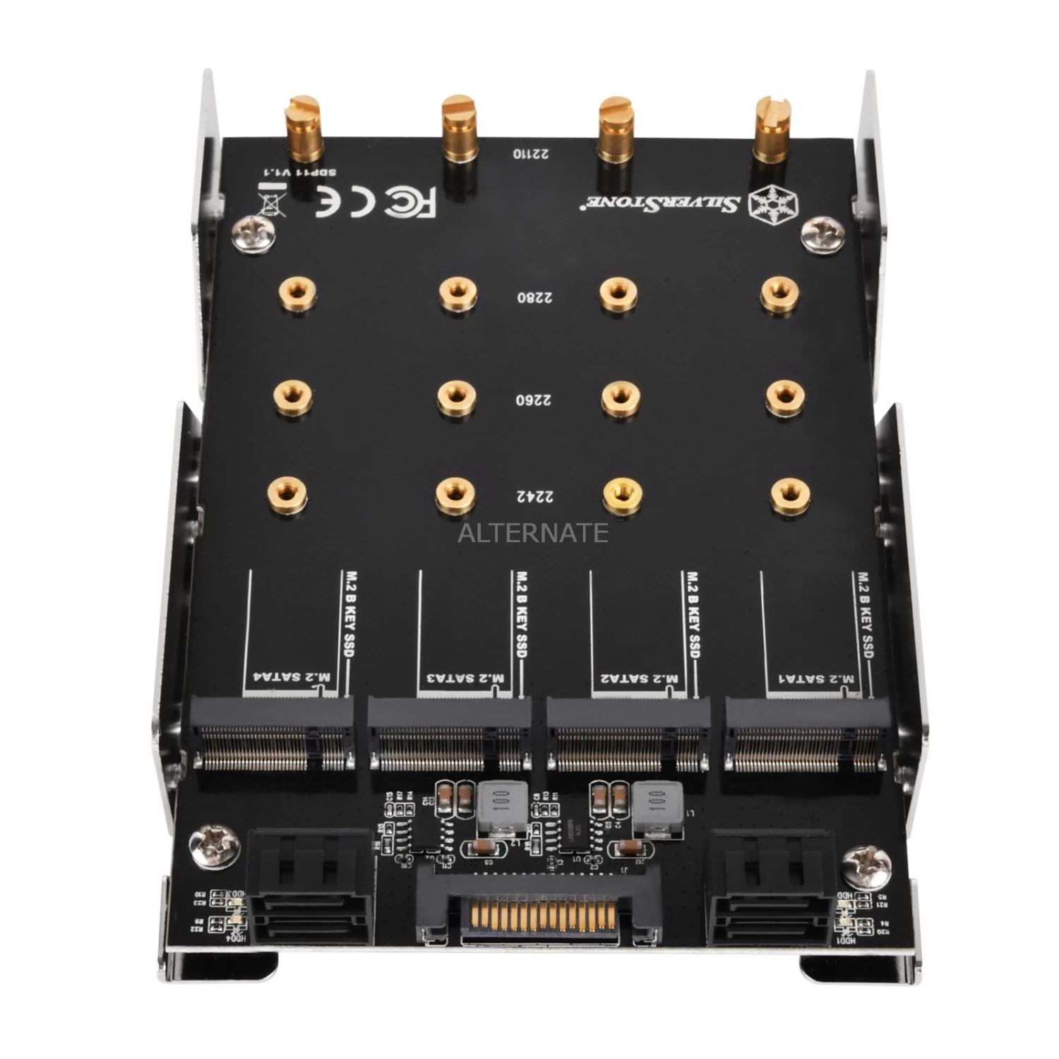 SSD Zubehör SilverStone SST-SDP11, Einbaurahmen (silber) 6 SSD Zubehör SilverStone SST-SDP11, Einbaurahmen (silber) – Bild 4