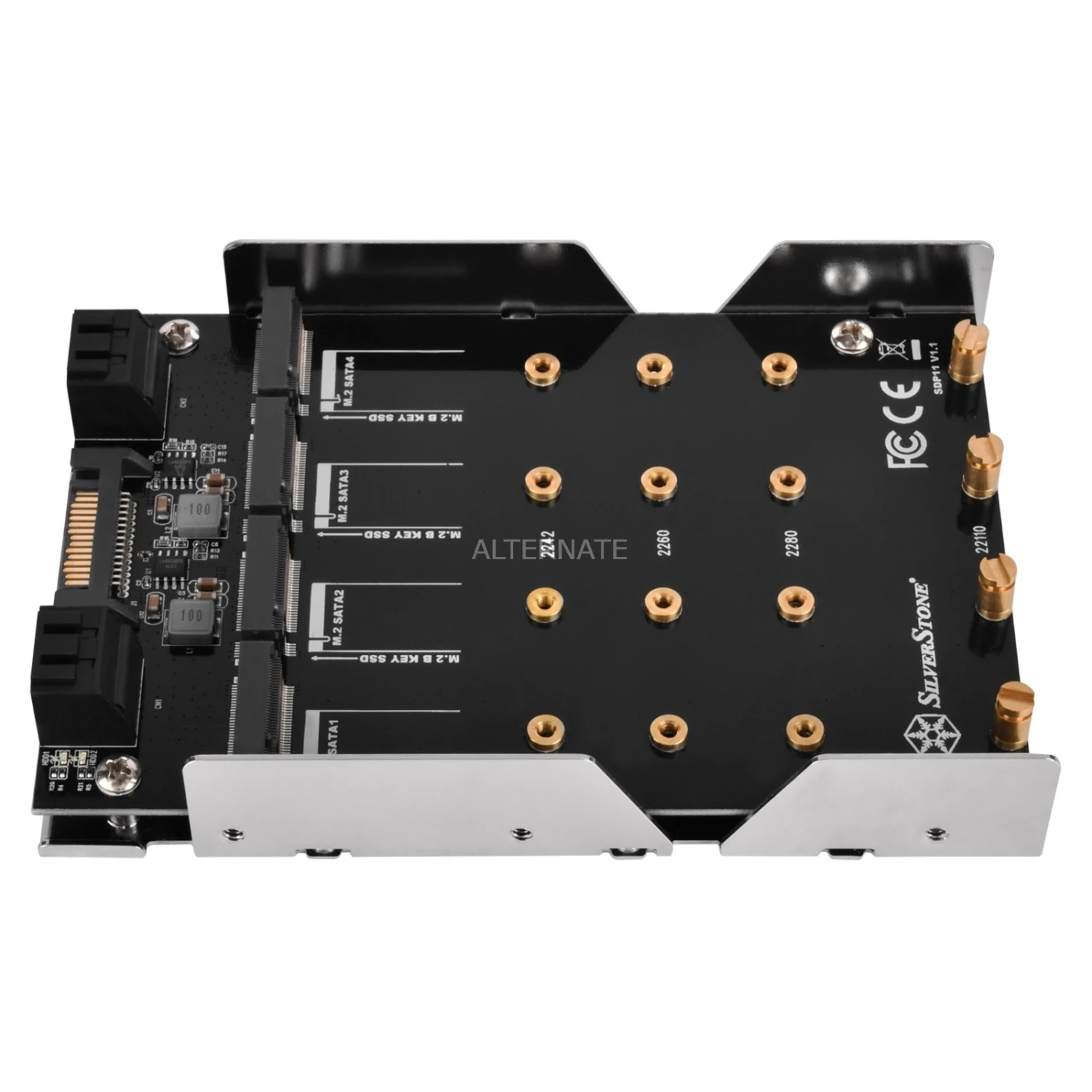 SSD Zubehör SilverStone SST-SDP11, Einbaurahmen (silber) 8 SSD Zubehör SilverStone SST-SDP11, Einbaurahmen (silber) – Bild 6