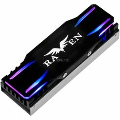 Festplattenkühler SilverStone SST-TP03-ARGB, Kühlkörper (schwarz, Unterstützt M.2 2280 SSD)