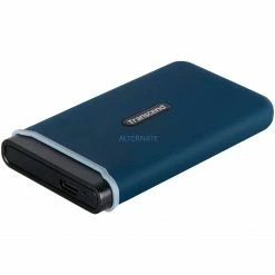 Transcend ESD370C 500 GB, Externe SSD (blau, USB-C 3.2 Gen 2 (10 Gbit/s))
