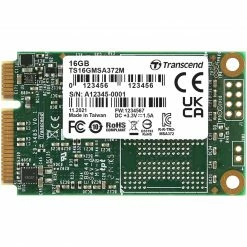 MSATA SSD Transcend MSA372M 16 GB, SSD (SATA 6 Gb/s, MSATA)