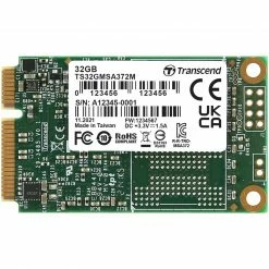 MSATA SSD Transcend MSA372M 32 GB, SSD (SATA 6 Gb/s, MSATA)