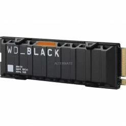 PS5 SSDs WD Black SN850 NVMe SSD 500 GB (schwarz, PCIe 4.0 X4, NVMe, M.2 2280, Kühlkörper)