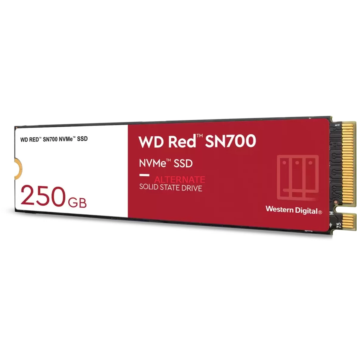 M.2 SSD WD Red SN700 250 GB, SSD (PCIe 3.0 X4, NVMe, M.2 2280) 4 M.2 SSD WD Red SN700 250 GB, SSD (PCIe 3.0 X4, NVMe, M.2 2280) – Bild 2